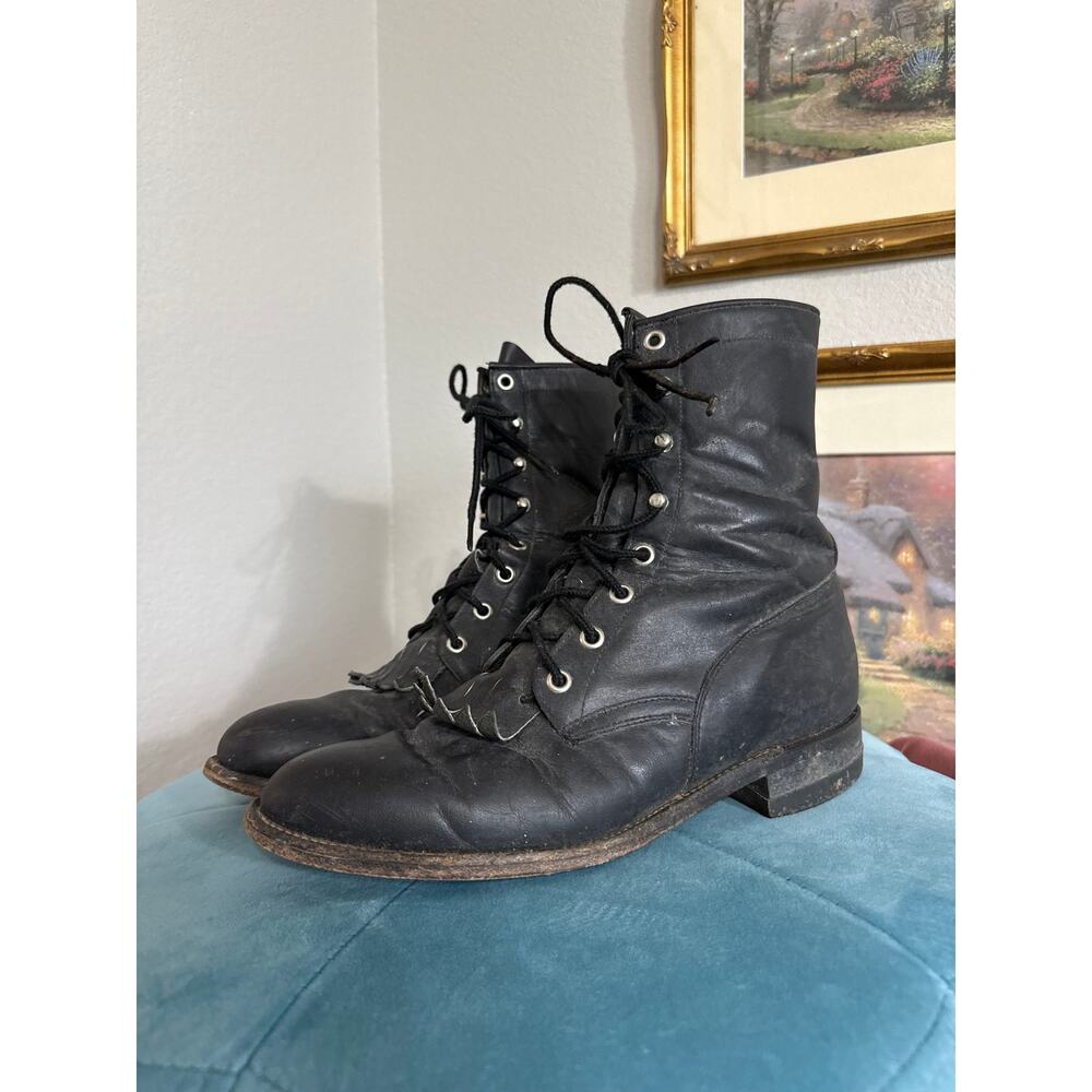 Justin Black Roper Boots